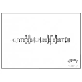 Flexible de frein CORTECO 19018142