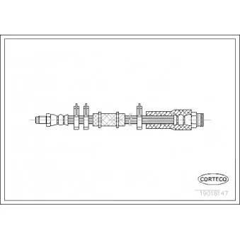 Flexible de frein CORTECO 19018147