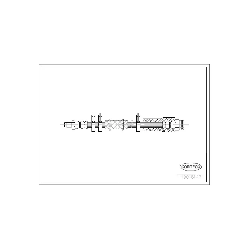 Flexible de frein CORTECO 19018147