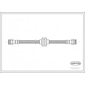 Flexible de frein CORTECO 19018151