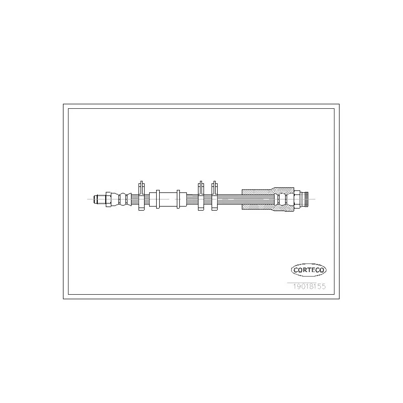 Flexible de frein CORTECO 19018155
