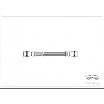Flexible de frein CORTECO 19018158