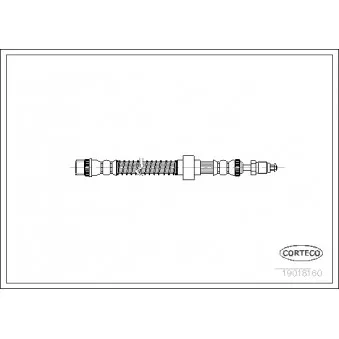 Flexible de frein CORTECO 19018160