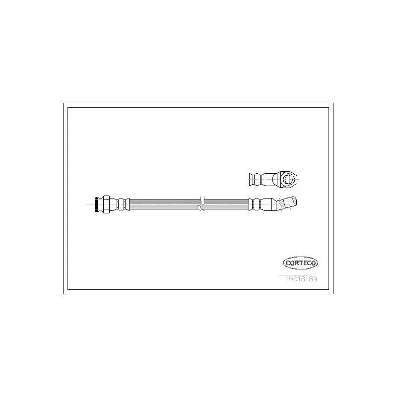 Flexible de frein CORTECO 19018189