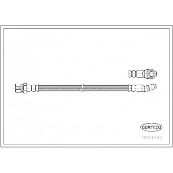 Flexible de frein CORTECO 19018196