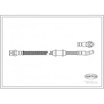 Flexible de frein CORTECO 19018200