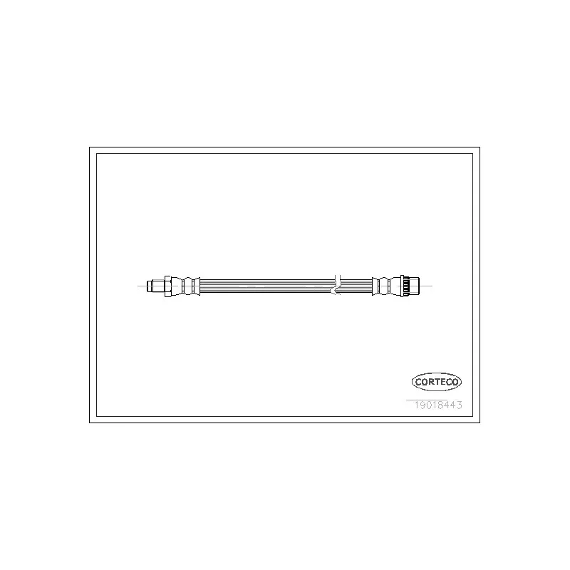 Flexible de frein CORTECO 19018443