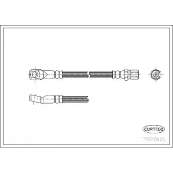 Flexible de frein CORTECO 19018465