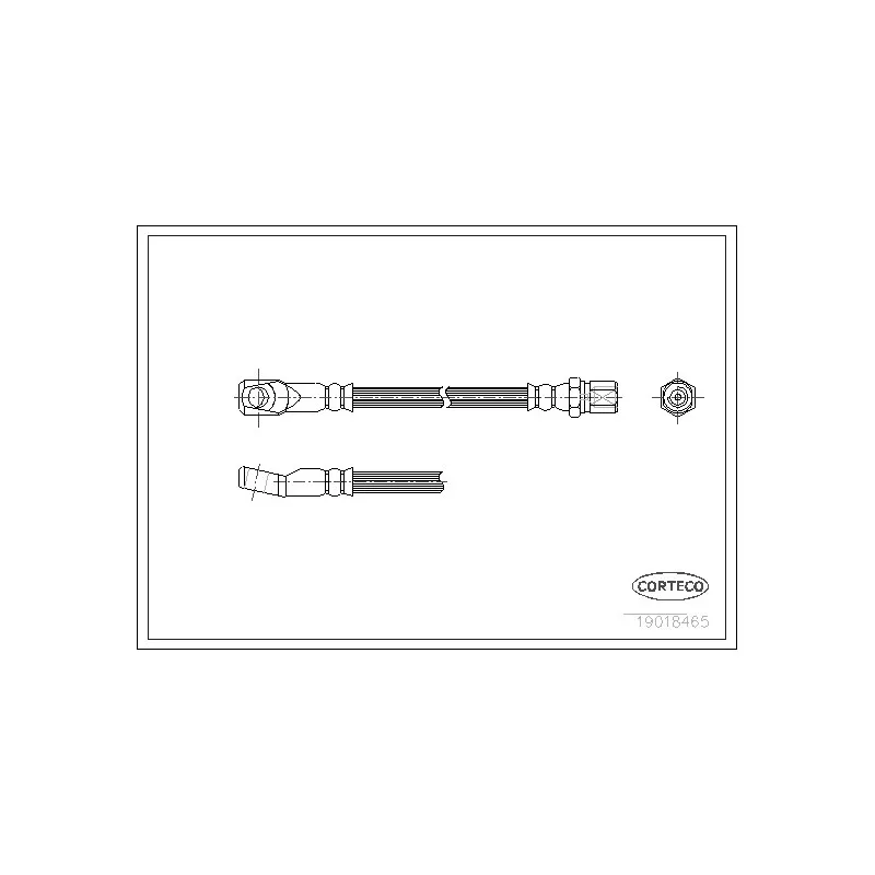 Flexible de frein CORTECO 19018465