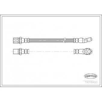Flexible de frein CORTECO 19018480