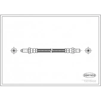 Flexible de frein CORTECO 19018488