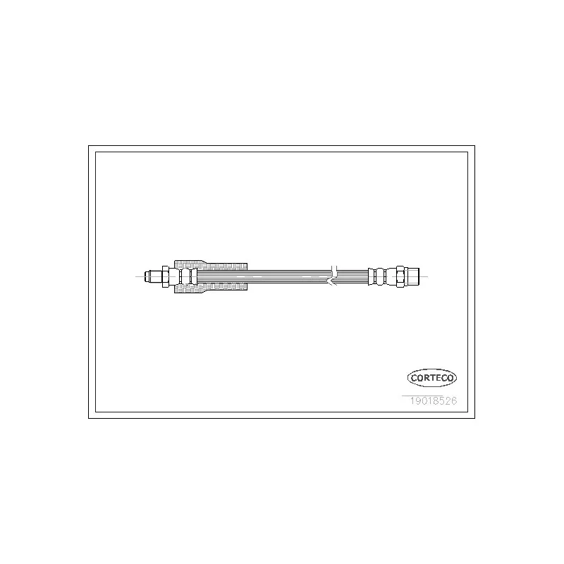 Flexible de frein CORTECO 19018526