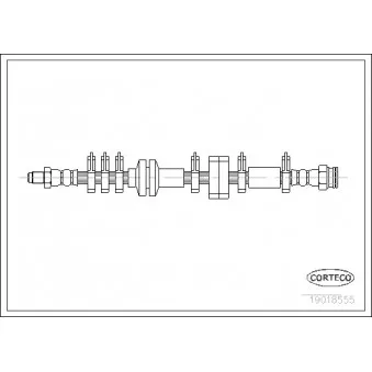 Flexible de frein CORTECO 19018555