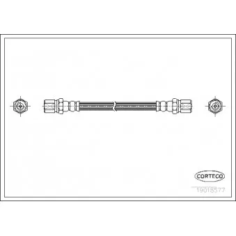 Flexible de frein CORTECO 19018577