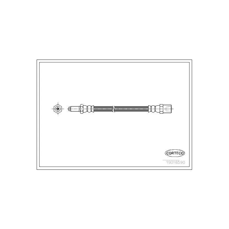 Flexible de frein CORTECO 19018590
