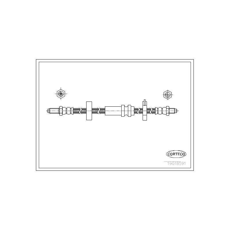 Flexible de frein CORTECO 19018591