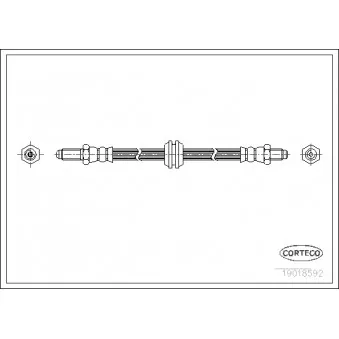 Flexible de frein CORTECO 19018592