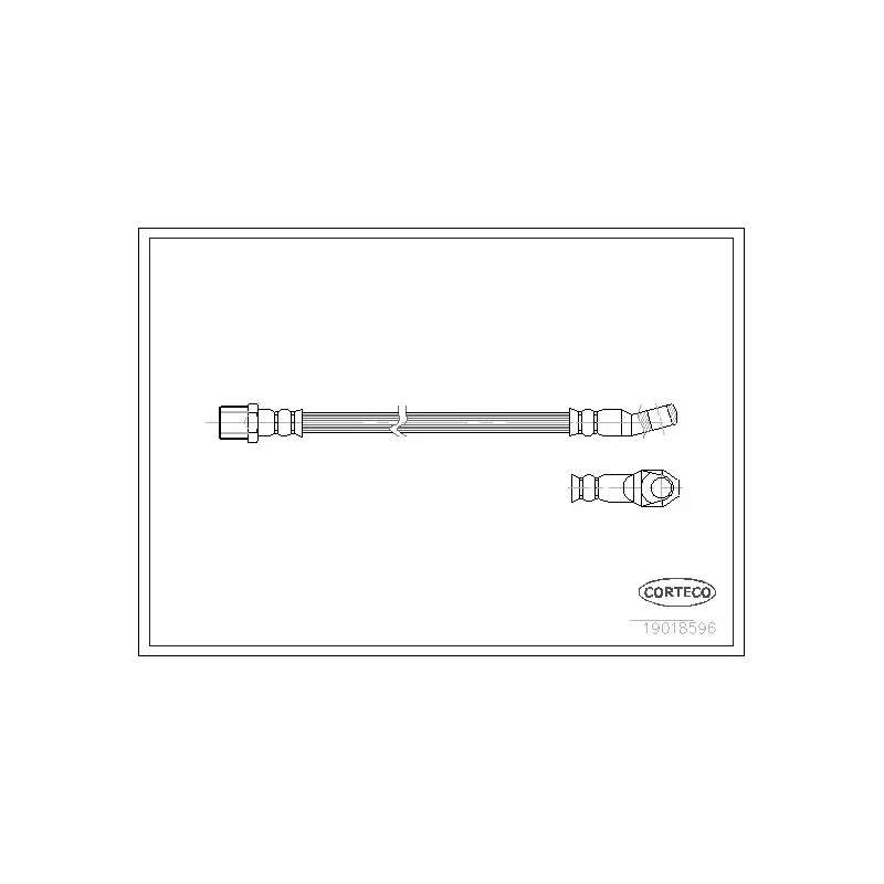 Flexible de frein CORTECO 19018596