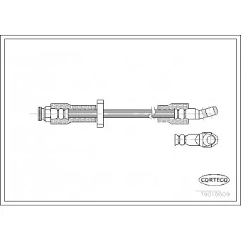 Flexible de frein CORTECO 19018609