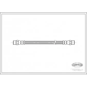Flexible de frein CORTECO 19018647