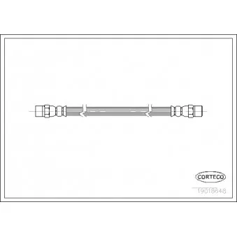 Flexible de frein CORTECO 19018648