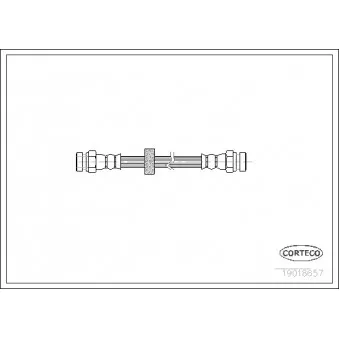 Flexible de frein CORTECO 19018657