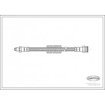 Flexible de frein CORTECO 19018659