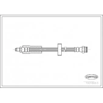 Flexible de frein CORTECO 19018663