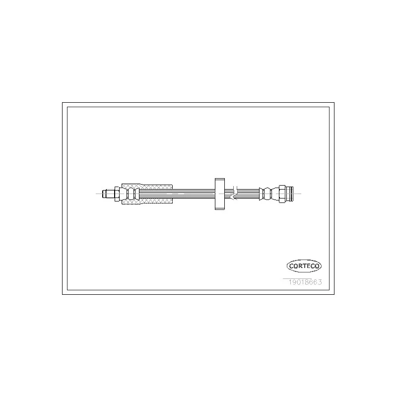 Flexible de frein CORTECO 19018663