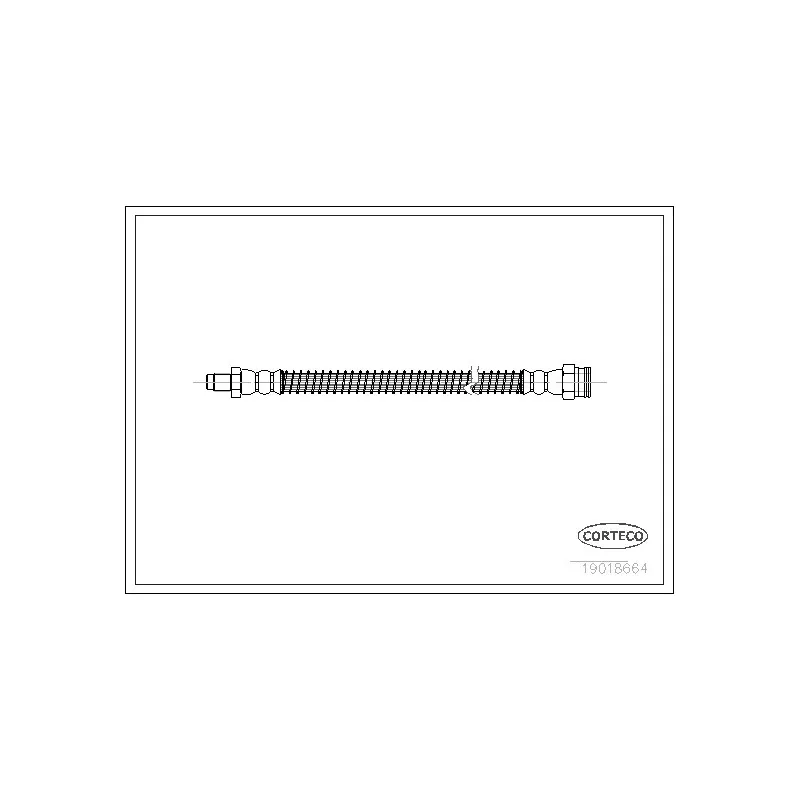 Flexible de frein CORTECO 19018664