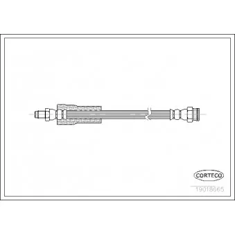 Flexible de frein CORTECO 19018665