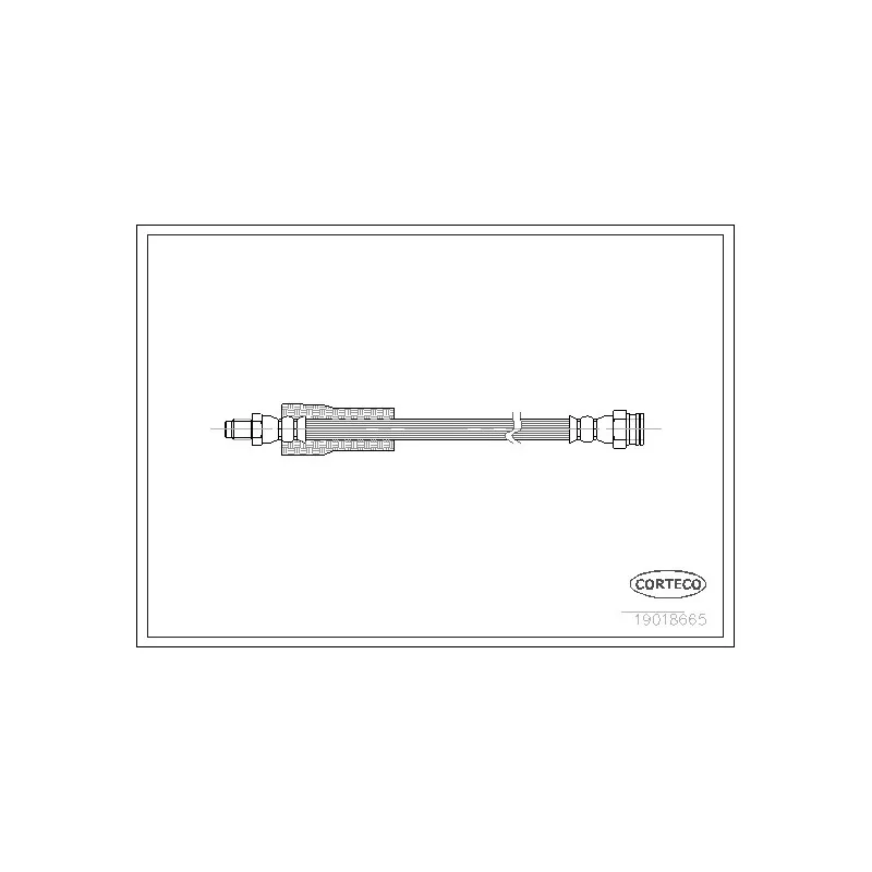 Flexible de frein CORTECO 19018665