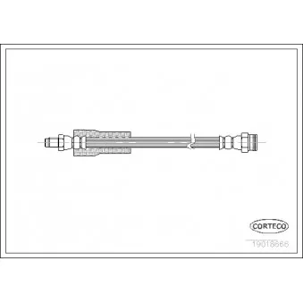 Flexible de frein CORTECO 19018666