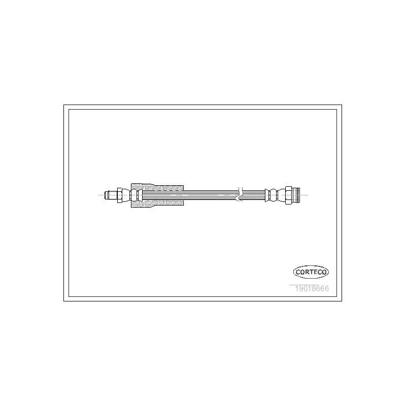 Flexible de frein CORTECO 19018666