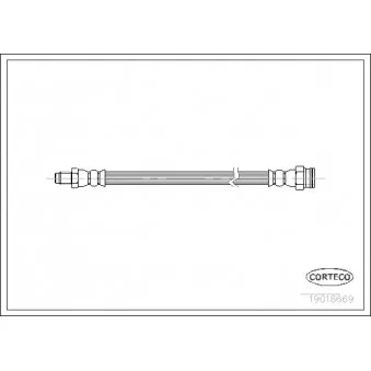 Flexible de frein CORTECO 19018669