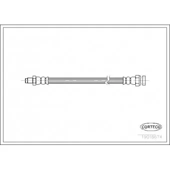 Flexible de frein CORTECO 19018674