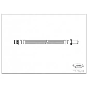 Flexible de frein CORTECO 19018683