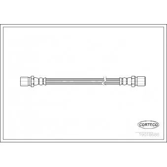 Flexible de frein CORTECO 19018686