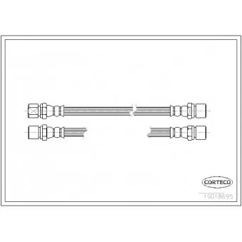 Flexible de frein CORTECO 19018695