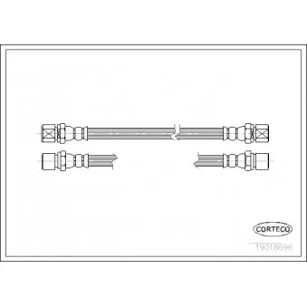 Flexible de frein CORTECO 19018696