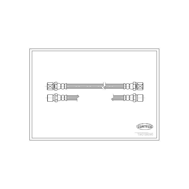 Flexible de frein CORTECO 19018696