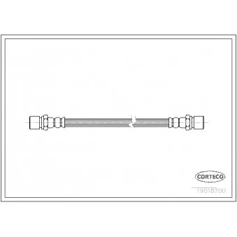 Flexible de frein CORTECO 19018700