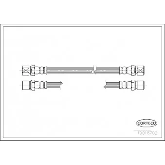 Flexible de frein CORTECO 19018702