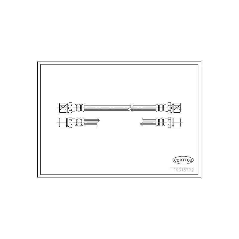 Flexible de frein CORTECO 19018702