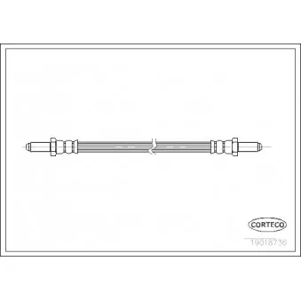 Flexible de frein CORTECO 19018736