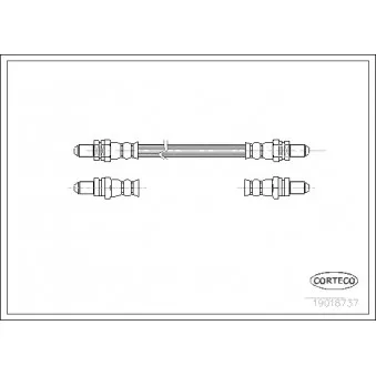 Flexible de frein CORTECO 19018737