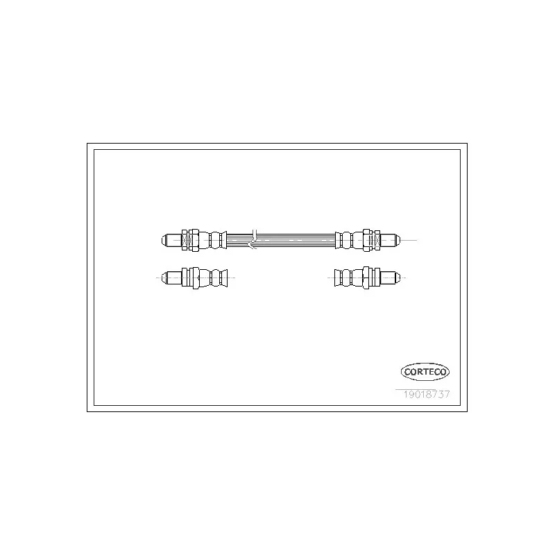 Flexible de frein CORTECO 19018737