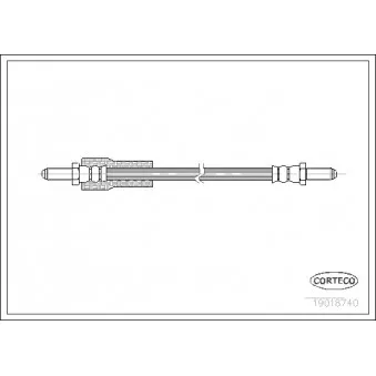 Flexible de frein CORTECO 19018740