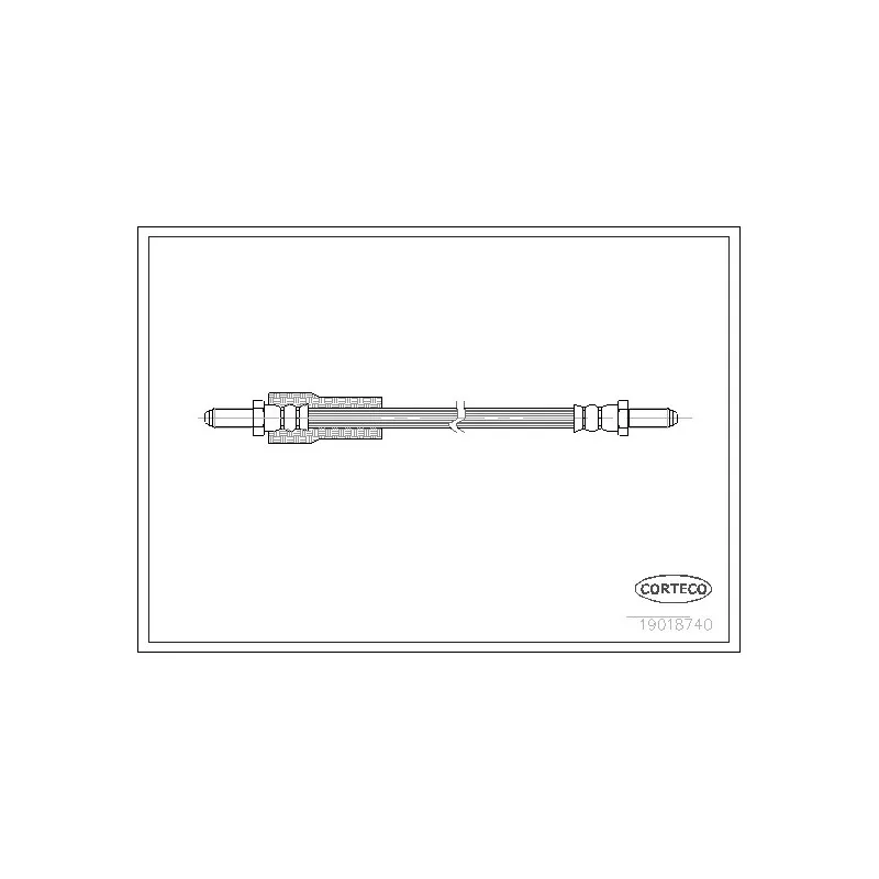 Flexible de frein CORTECO 19018740
