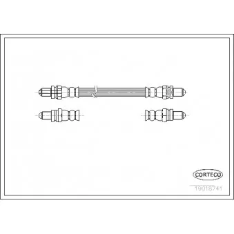 Flexible de frein CORTECO 19018741
